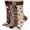 Brown, Grey, Ecru, Black (A57), variant on 7BIGSTARS KINGDOM Women Cotton Crew Fun Socks - 4 Pack Large-Bee-Hive Bear-Honey- Seamless Sock Size 10-12 Shoe Size 8-12, Black, Beige, Light Beige, Orange