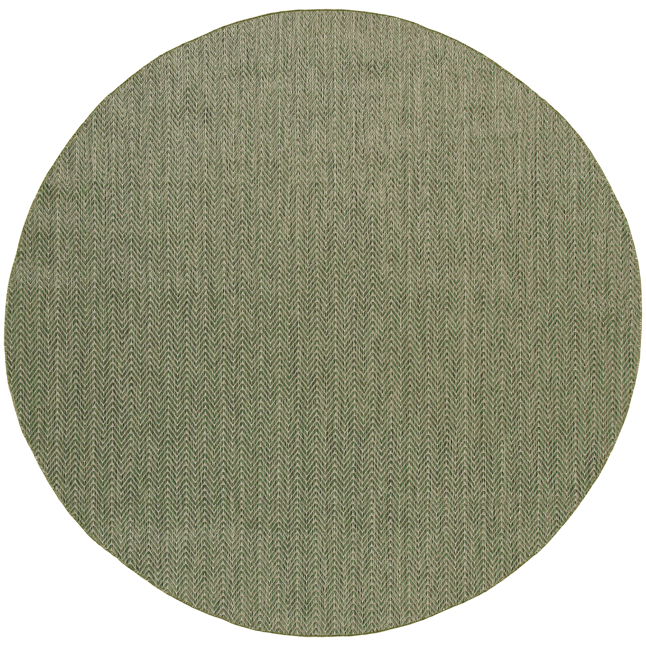 Nourison Horizon Indoor/Outdoor 8' x Round Green Modern Rug