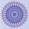 thumbnail image 1 of Ahgly Company Indoor Square Patterned Medium Slate Blue Area Rugs, 8' Square, 1 of 6