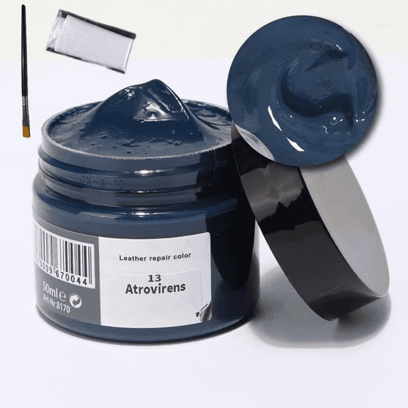 Leather Recoloring Balm, Leather Cream, Leather Color Restorer, Leather Color Care Repair Polish Cream, Leather Restorer for Handbag,Couches, Shoe, Car Seats (Atrovirens)
