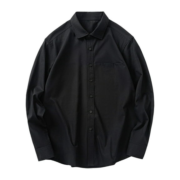 Long Sleeve Shirts Men's Oversized Dress Shirts Button Down Long Sleeve Casual Baggy Shirt