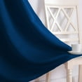 thumbnail image 3 of Kotton Culture 100% Blackout Curtain for Traverse Rod Triple Pinch Pleat Thermal Insulated Room Darkening Window Treatment Panels for Bedroom, Living Room (1 Panel, 70x45, Royal Blue), 3 of 8