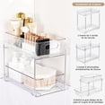 thumbnail image 3 of de 2 Estante Organizador de Extraíbles, Organizadores de Cocina Transparentes, Organizador Transparente de 2 Niveles, para Cocina, Despensa, Tocador y Botiquín (2 Pieces), 3 of 7