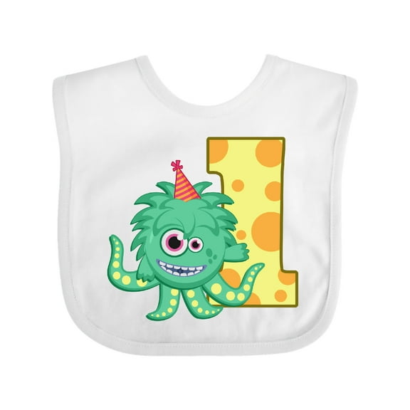 Inktastic Monster 1st Birthday Boys or Girls Baby Bib