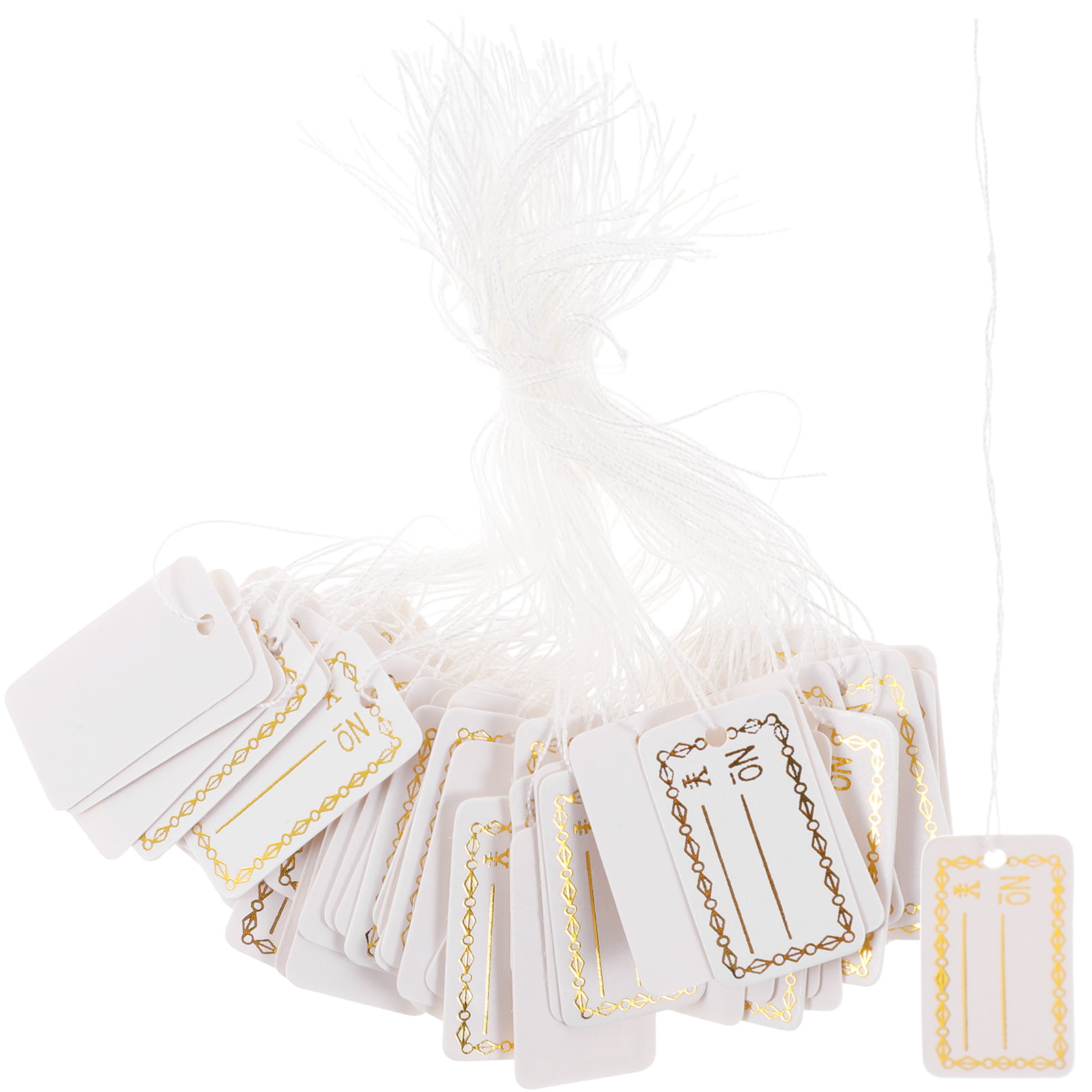 500Pcs Trinkets Tags with String Hanging Price Tags Writable