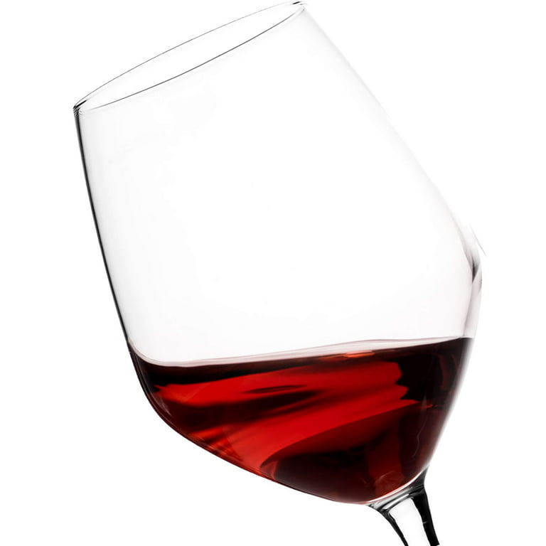  Copas italianas para vino tinto Paksh Novelty , 18 onzas, copa  de vino transparente., Set de 4, Transparente : Hogar y Cocina