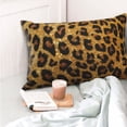 thumbnail image 4 of Kdxio Cotton Pillow Cases 14"x20" Pillowcases,Soft and Breathable Bedroom Pillow Cases-Golden Leopard Glitter-No Pillow Core, 4 of 5