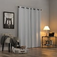 thumbnail image 3 of Sun Zero Cyrus Thermal 100% Blackout Grommet Curtain Panel, 40"X84", White, 3 of 11