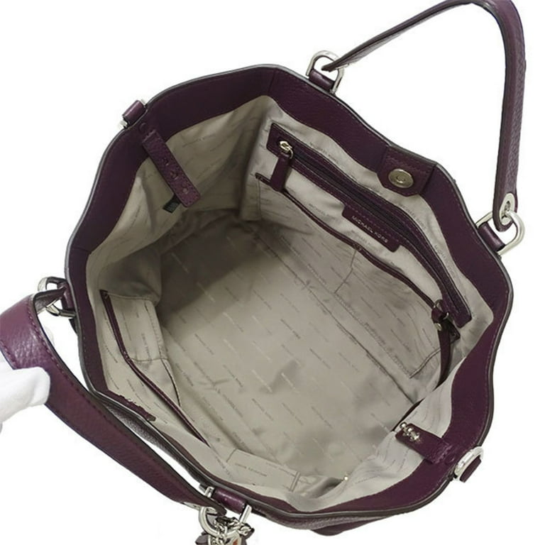 Authenticated Used Michael Kors MICHAEL KORS bag Lady's 2way handbag shoulder leather purple tassel