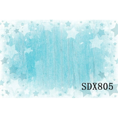 Image of 7x5ft Christmas Photography Backdrops Blue Wooden Floor Photo Studio Background Props