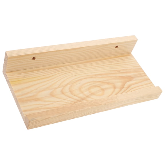 VERDANVERSE Floating Shelf Wood Space-saving Renters Bathroom 1Set