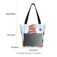thumbnail image 4 of Ratiio Funny Christmas Gnome Print Shoulder Bag for Women, Polyester Crossbody Purse Lightweight Handbag for Daily Travel and Casual Use, 4 of 6