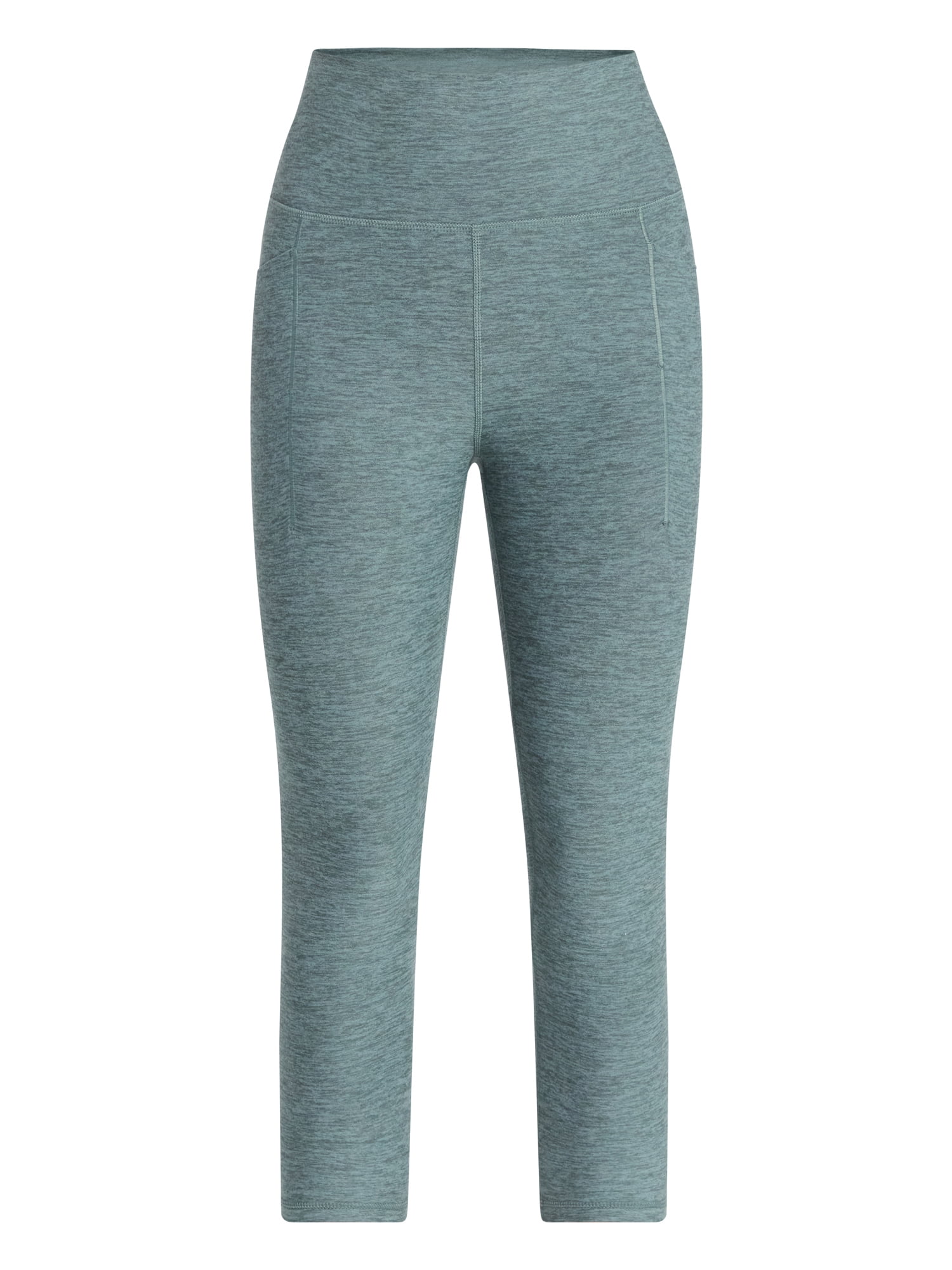 Athletic Works Women's ButterCore Capri Leggings with Pockets, Sizes XS-XXL
