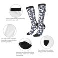 thumbnail image 3 of Goofa Cartoon Raccoon Pattern Adult Stockings, Color-Block Knee High Socks, Comfortable and Breathable, Soft and Stretchable, Sports, and Decoration, 3 of 6
