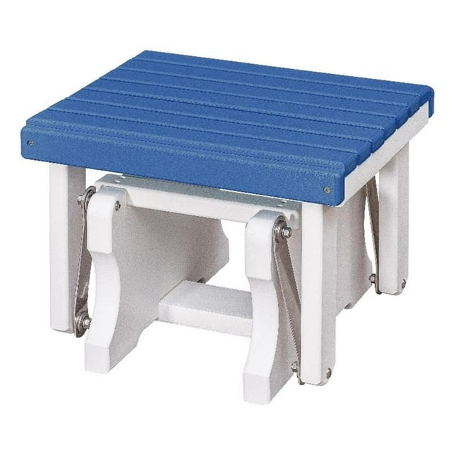 Mobiliario americano Gliding, estilo otomano, clásico, azul y blanco