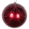 thumbnail image 1 of Vickerman MT194721D Rideau Ornemental 6 Po. Baies Rouges Bonbon Paillettes - 3 par Sac, 1 of 3