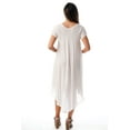 thumbnail image 3 of Riviera Sun Short Sleeve Umbrella Dresses for Women (White, 2X), 3 of 3