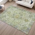 thumbnail image 6 of Addison Rugs Mayfield Premium Machine Washable Traditional Global Green Rectangle Rug, 3' x 5', 6 of 6