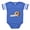 Royal Blue, variant on CafePress - Fortune Cookie - Cute Infant Baby Football Bodysuit