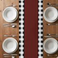 thumbnail image 6 of Red Kitchen Chef Table Runner - 60 Inch Long, Kitchen Dining Table Runner Dresser Scarves, Black Plaid Gourmet Food Vintage Farmhouse Decor for Coffee Tables Wedding Party Banquet, 6 of 8