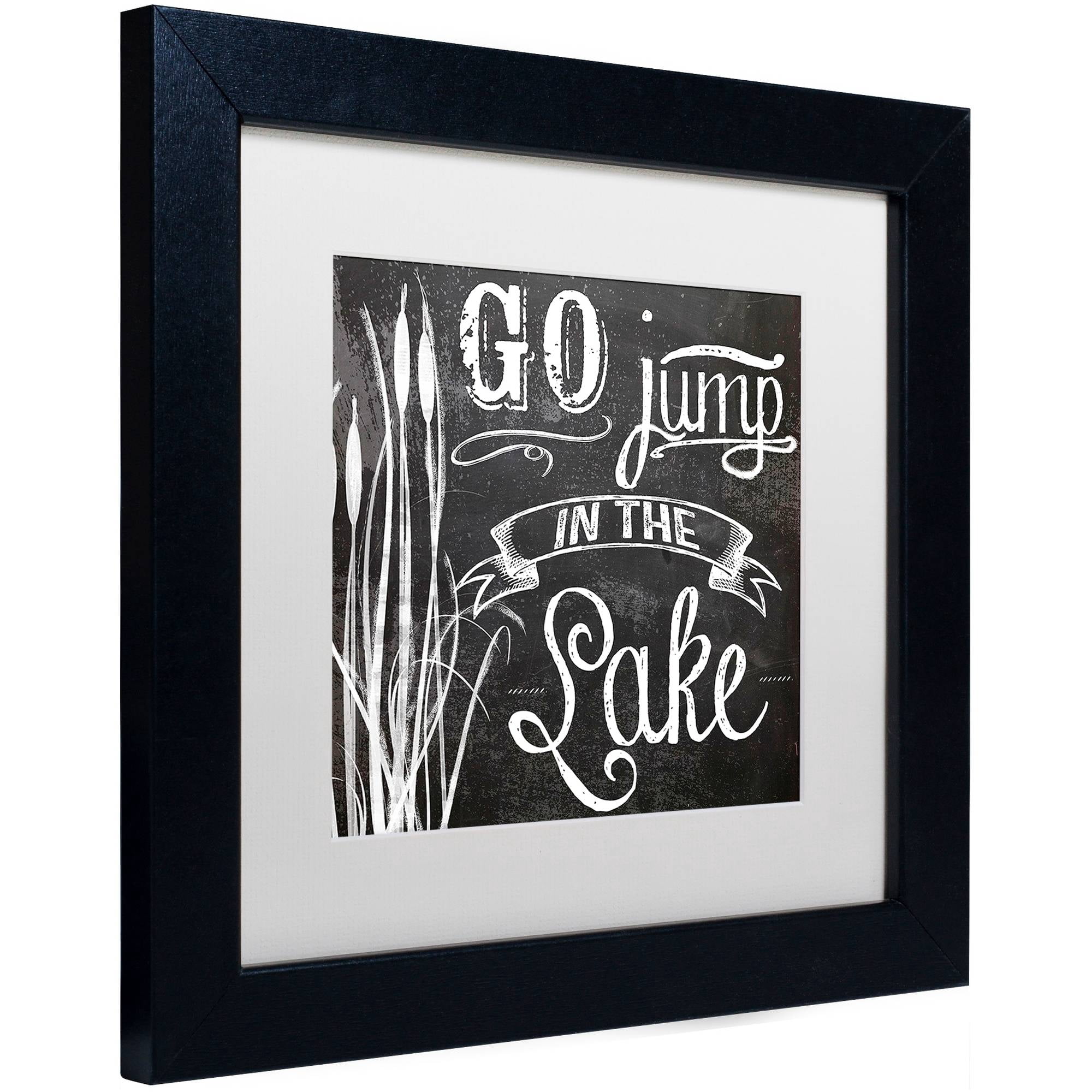 Trademark Fine Art "Lake House V" Canvas Art by Color Bakery White Matte, Black Frame