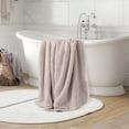 thumbnail image 2 of Matoen Coral Velvet Oversized Bath Towel Set 33.5x57 Inches, Ultra Soft Highly Absorbant Compact Quickdry & Lightweight Large Bath Towels, Ideal for Gym Travel Camp Pool - Blue, 2 of 6