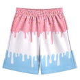 thumbnail image 4 of WEIGFI Toddler Kid Boys Swim Trunks Ice Print Quick Dry Board Shorts Surfing Elastic Waist Swimwear Summer Water Play Daily Wear Cool Beach Swim Bottoms,Pink,7-8 Years, 4 of 4