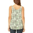thumbnail image 2 of Green Woodland Camo Light Juniors Flowy Side Slit Tank Top Multi 2XL, 2 of 2
