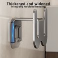 thumbnail image 2 of braveheart Adhesive Or Suction Cup Bathroom Slipper Rack Efficient Space-saving Solution Bathroom Wall Mounted grey paste 3pcs, 2 of 3