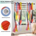 thumbnail image 3 of Yayeee Window Curtains Light Filtering 63"x42" Grommet Panel Pair Home Living Room Decor, Purple Triangles, 3 of 7