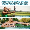 thumbnail image 3 of Archery Bow Trainer, 55 Lbs Archery Band Draw Exerciser Training, Rubber Strength Training Bands for Recurve Bow Compound Bow Shooting Beginner Experts, 3 of 6