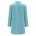 thumbnail image 5 of Baberdicy Light Blue Women's Fashionable And Casual Solid Color Button Tie Pocket Cardigan Jacket, Xxl, 5 of 6