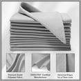 thumbnail image 3 of Lann's Linens Set of 12 Reusable Cloth Dinner Napkins, 20-in Polyester Fabric Napkins for Holidays, Weddings and Events, Machine Washable, Silver Gray, 3 of 8