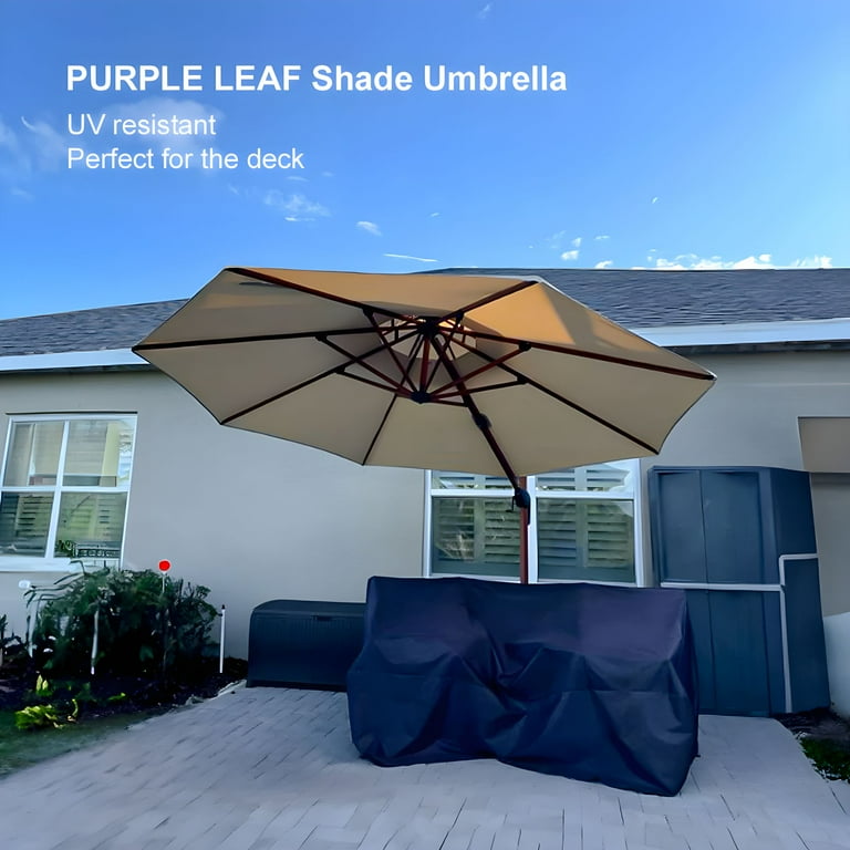 double top round deluxe patio umbrella ABCCANOPY Cantilever Umbrella crank system makes this offset umbrella easy to use Purple Leaf 12ft Deluxe Round