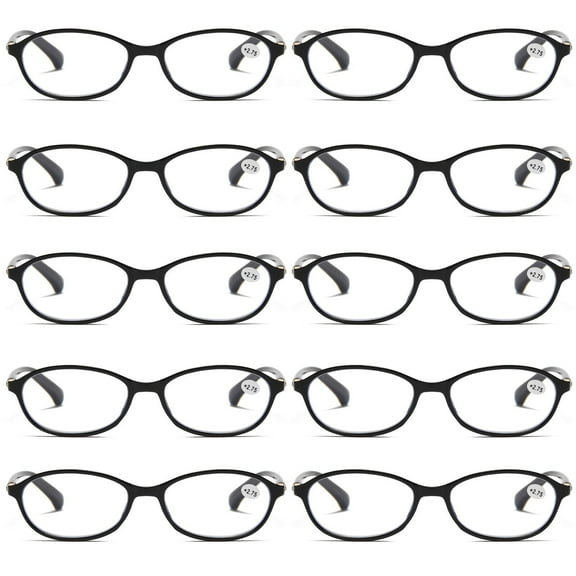 10 Pairs Womens Ladies Blue Light Blocking Reading Glasses Computer Gaming Readers  0.75