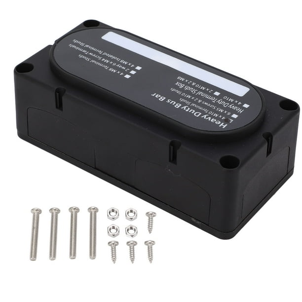 Caja De Barra Colectora De Alta Resistencia, Caja De Barra Colectora De Pernos Terminales De Escritura Simple Retardante De Llama De Almacenamiento Razonable Para Camión De 12 A