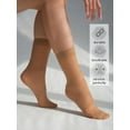 thumbnail image 6 of CAILDANL Women's 5 Pairs Nylon socks for women Ankle High Sheer Socks Tights Hosiery, 6 of 8