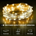 thumbnail image 3 of Guirlande Lumineuse LED 20M 200 LEDs, Alimentée par USB (Jaune Chaud), 3 of 5