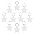 thumbnail image 4 of 15 llaveros de sublimación en blanco, llaveros de transferencia de calor, llaveros de doble cara con anilla, llaveros de sublimación con forma de estrella., 4 of 8