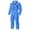 #01-Blue, variant on Men's Hooded Coverall Jumpsuit Zip Up Long Sleeve Workwear Mechanic Boiler Suit with Pockets Durable Utility Comfortable Casual Outdoor Outfit