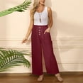 thumbnail image 4 of Timegard Womens Rompers RemovableStrap Straight Leg Jumpsuit with Pockets Casusl Loose Comfy Overalls, 4 of 6
