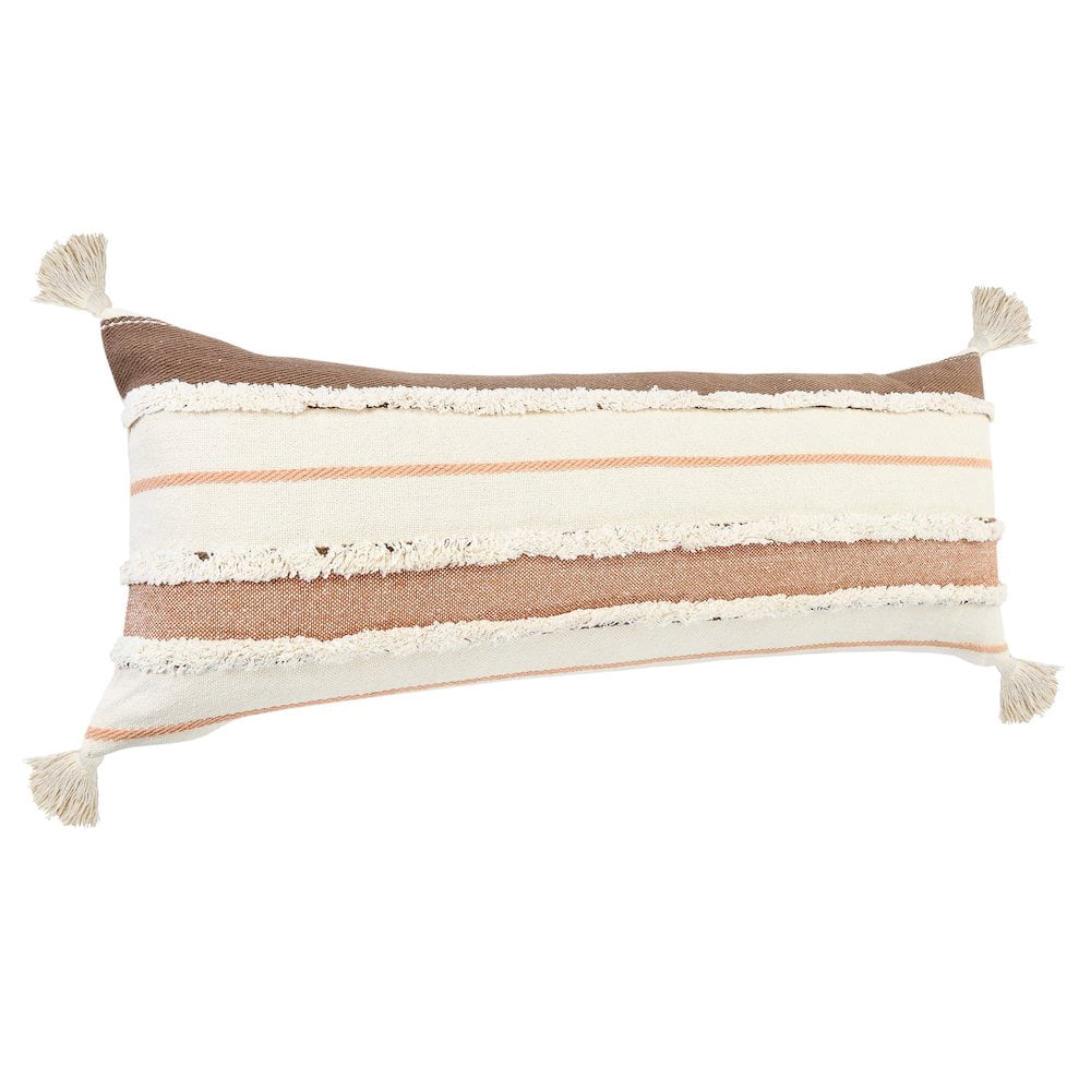 LR Home Sacral Earth Quarry Striped Lumbar Throw Pillow