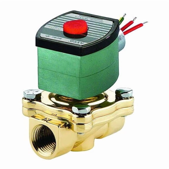 Redhat Solenoid Valve,Brass,NO,Air, Inert Gas 8210G018
