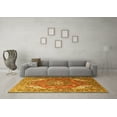 thumbnail image 3 of Ahgly Company Indoor Square Persian Yellow Traditional Area Rugs, 5' Square, 3 of 4