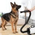 thumbnail image 6 of Hidpriva 2800W Dog Hair Dryer Quick Dry Noise Reduction Pet Hair Dryer Home Use Professional Stepless Adjustable Speed Spring Hose 4 Nozzles Dog Blow Dryer for Grooming with Heater, White, 6 of 6