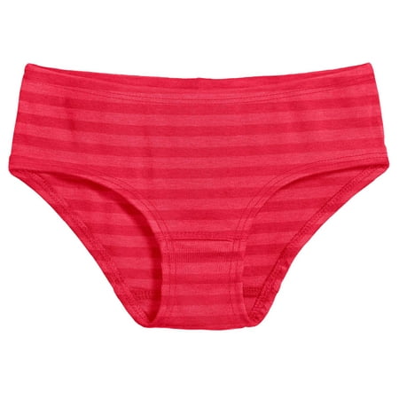 

Girls Soft Stripe Brief | Candy Apple