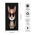 thumbnail image 6 of Fun Cartoon Cat Beach Towel - Vibrant Design with Cheerful Cat in Red Sunglasses Perfect for Pool Travel and Bathing, 6 of 6