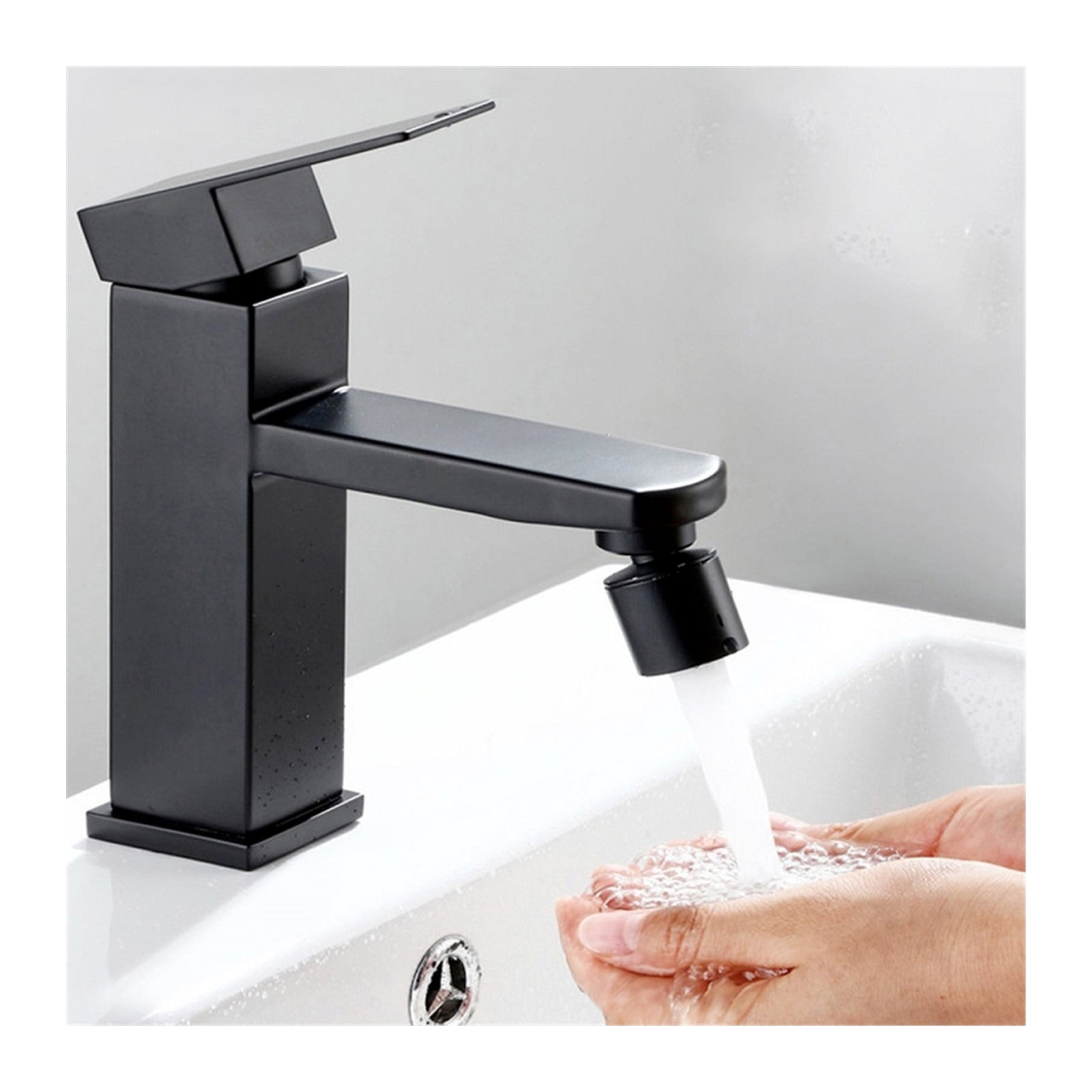 360° Rotary Splashback Faucet Aerator,Dual-function 2-Flow Mode Washbasin Faucet Nozzle Kitchen Sink Pressurized Faucet Aerator Bubbler,Kitchen Sink Accessories Tools ,Water Saving