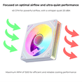 thumbnail image 3 of EJS Infinity ARGB 120mm Triple Pack Case Fans – White, 3 of 4