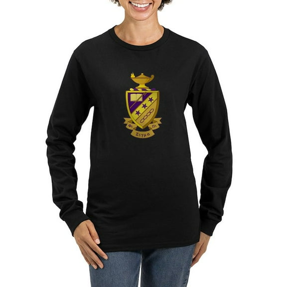 CafePress - Phi Sigma Pi Full Color Long Sleeve T Shirt - Women's Long Sleeve Graphic Tee Casual Fit